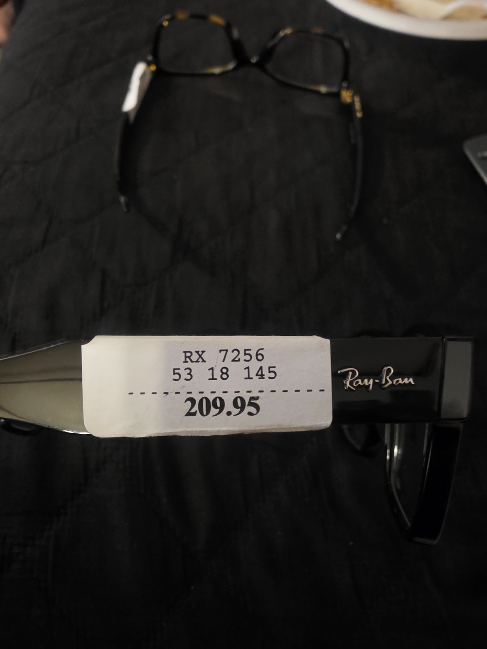 Ray-Ban RX 7256 Black Prescription Eyeglass Frame